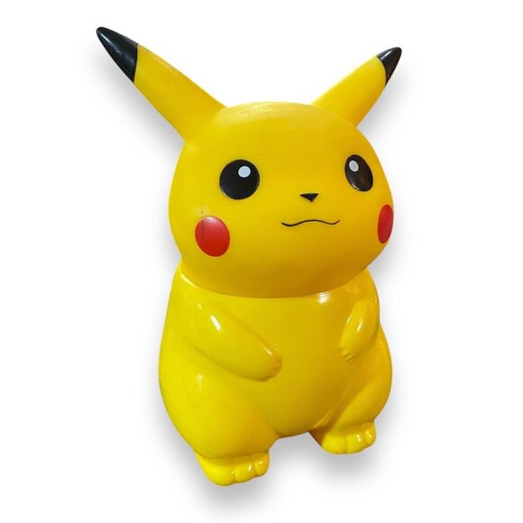 Nintendo Pokemon Bottle Cup Pikachu 1998 Rare 8 inches - No Original Straw - Picture 1 of 4